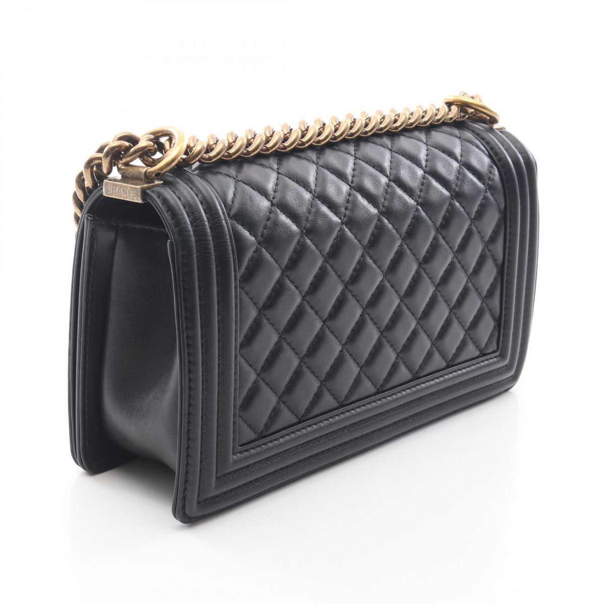 Chanel Shoulder Bag Black Lambskin Chain — view 2