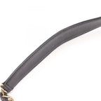 Chanel Shoulder Bag Quilted Black Caviar Leather CC Logo Chain — view 6