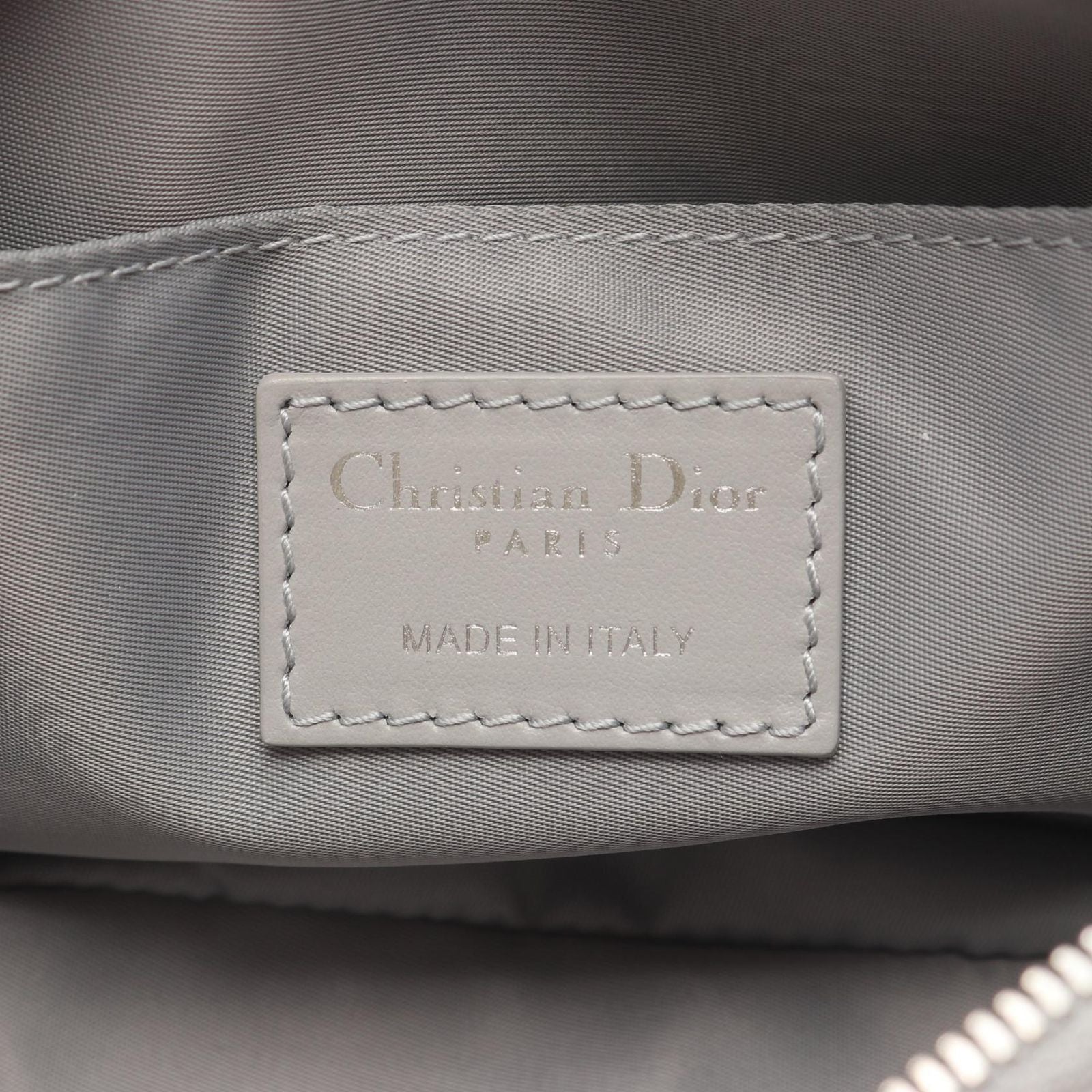 Dior Shoulder Bag Kids Multi Function Small White Oblique Gray Canvas — view 4