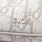 Dior Shoulder Bag Kids Multi Function Small White Oblique Gray Canvas — view 6