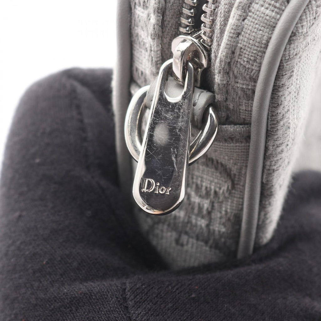 Dior Shoulder Bag Kids Multi Function Small White Oblique Gray Canvas — view 7