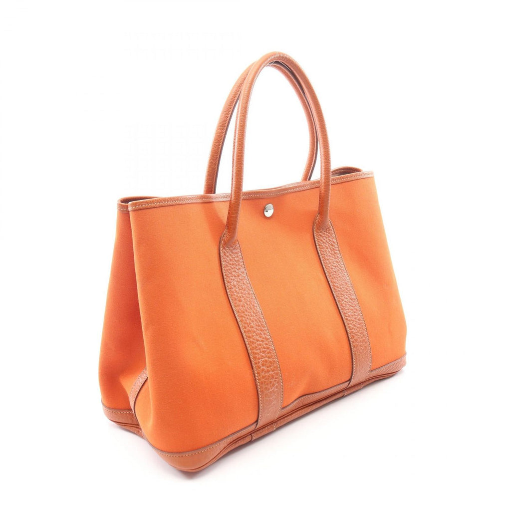 Hermes Tote Garden Party PM Potiron Leather Canvas — view 2