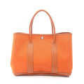 Hermes Tote Garden Party PM Potiron Leather Canvas
