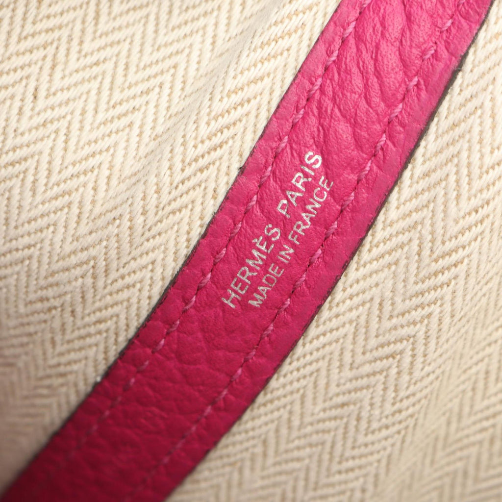 Hermes Tote Garden Party PM Rose Purple Leather — view 4