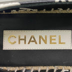 Chanel Espadrilles Flat Shoes CC Logo Leather 39 Black — view 9