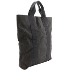 Hermes Her Line Cabas Tote Canvas Gray Handbag — view 3