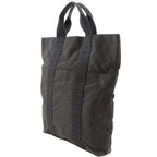 Hermes Her Line Cabas Tote Canvas Gray Handbag — view 2