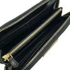 Prada Wallet Black Zip Around Leather — view 3