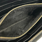 Prada Wallet Black Zip Around Leather — view 4