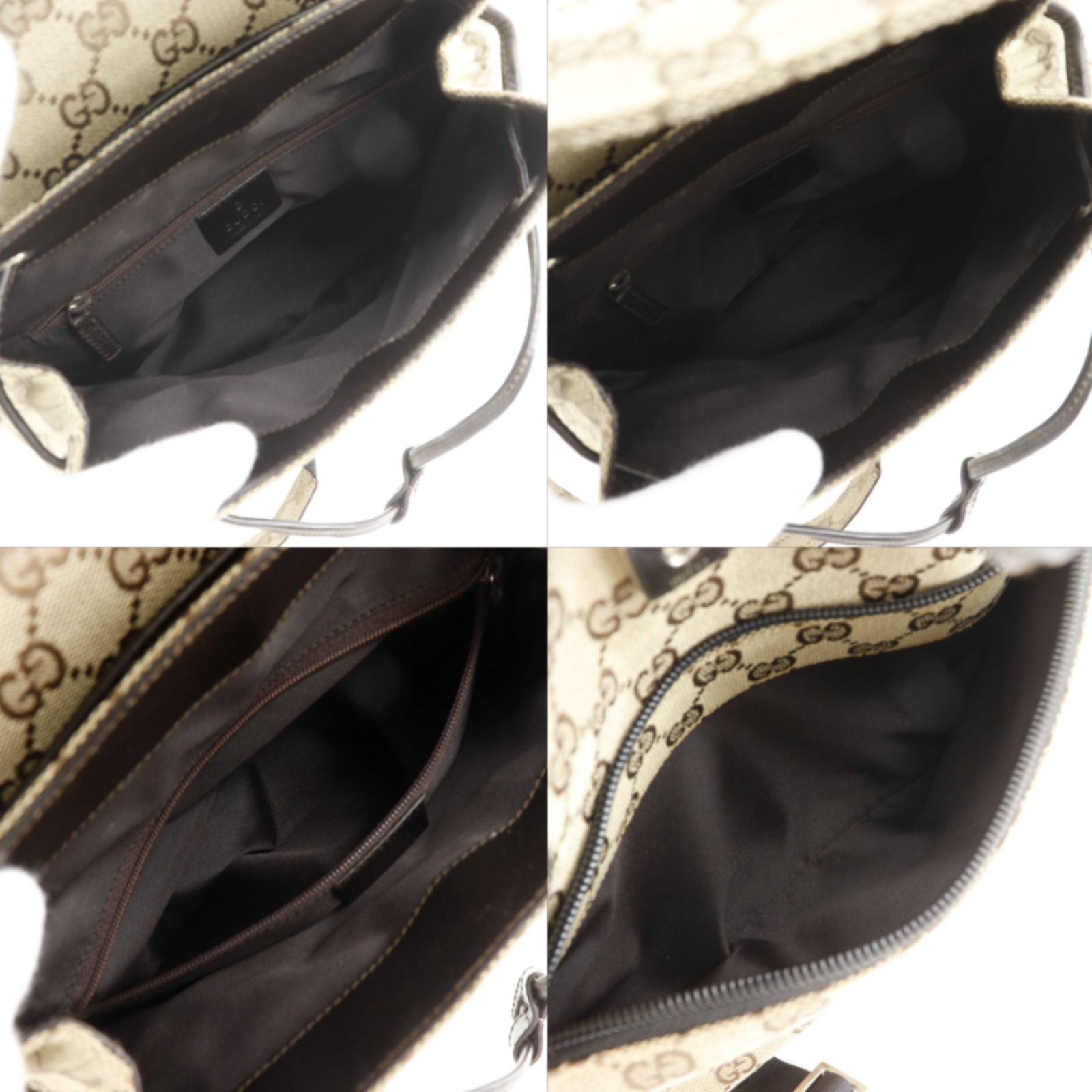 Gucci GG Canvas Brown Backpack — view 6