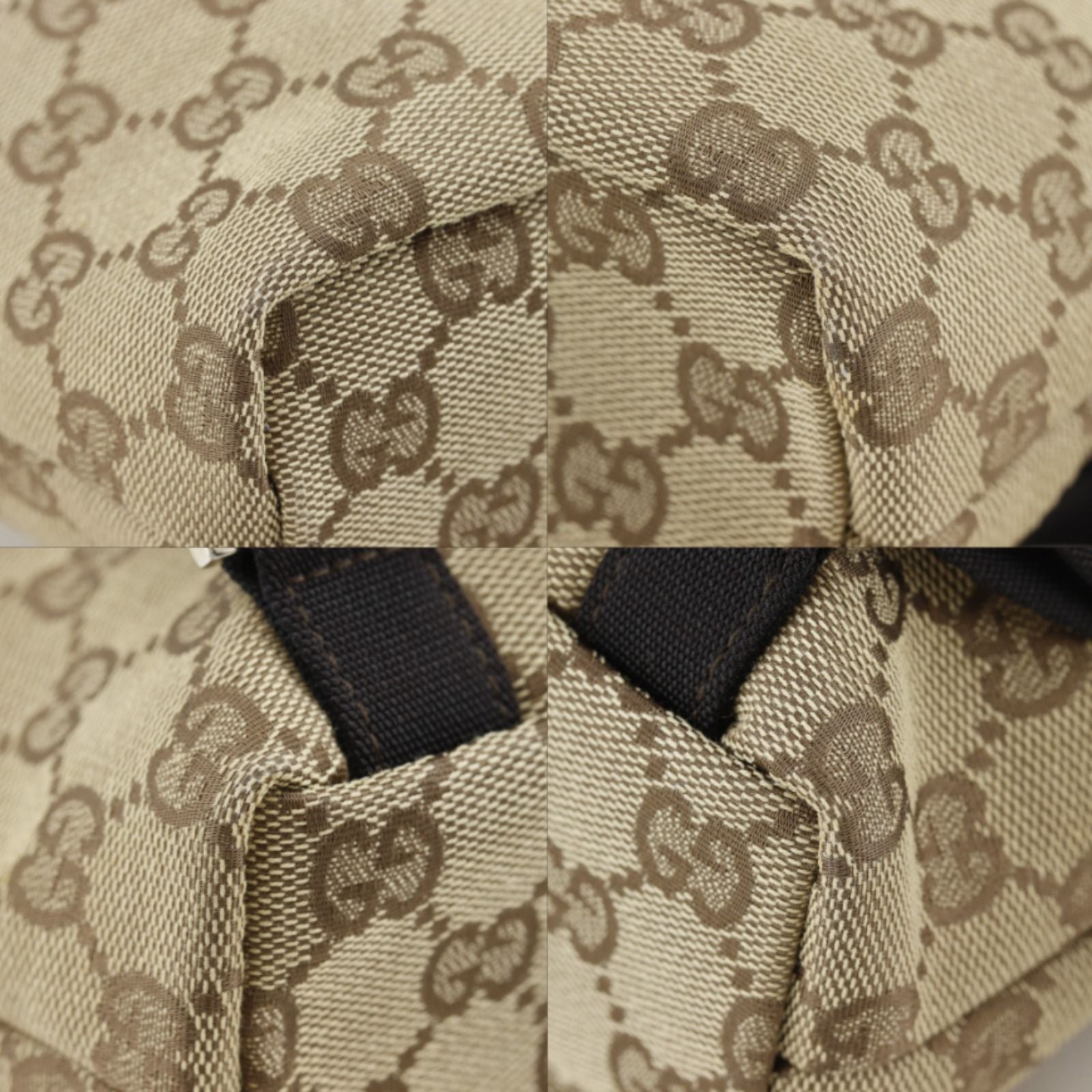 Gucci GG Canvas Brown Backpack — view 4