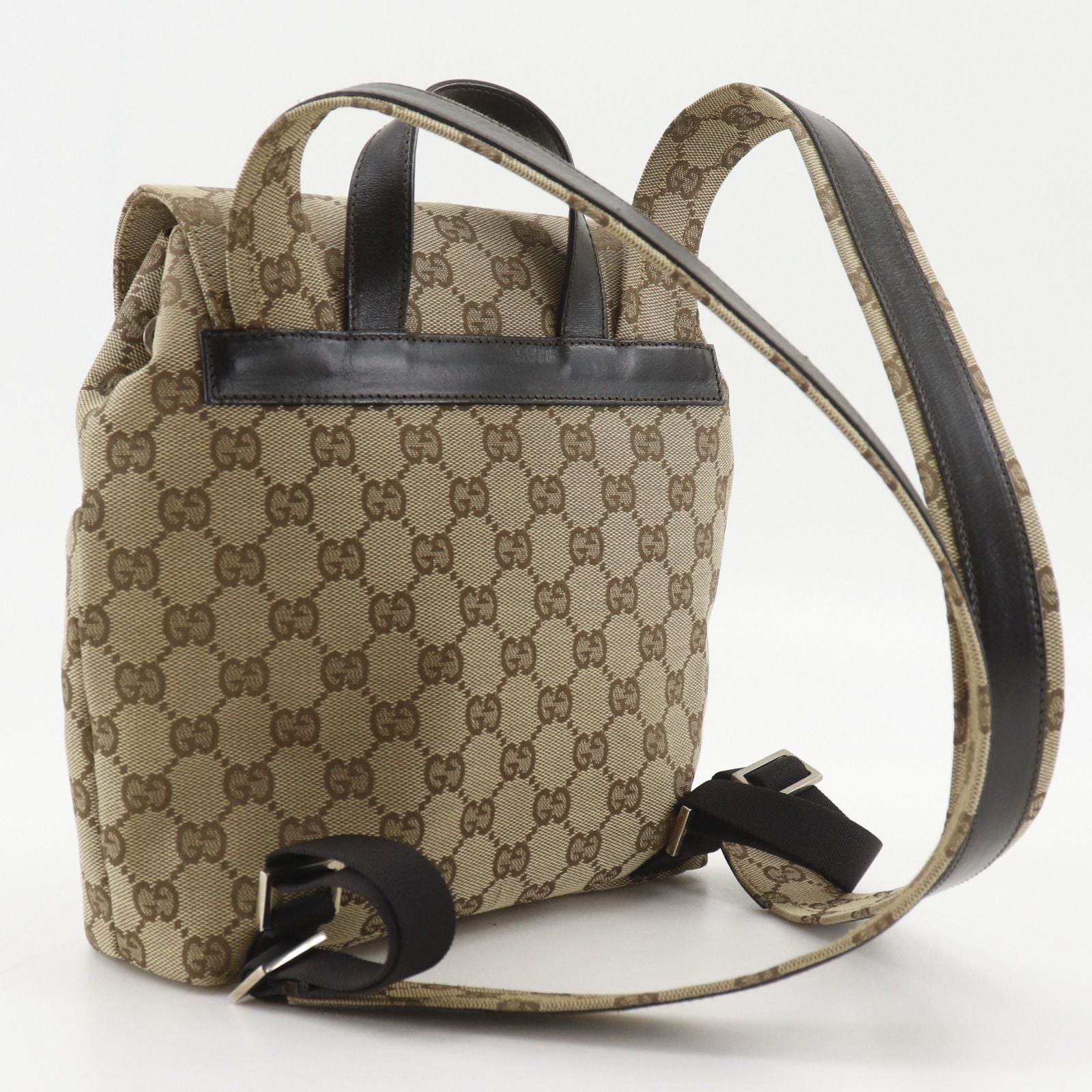 Gucci GG Canvas Brown Backpack — view 3