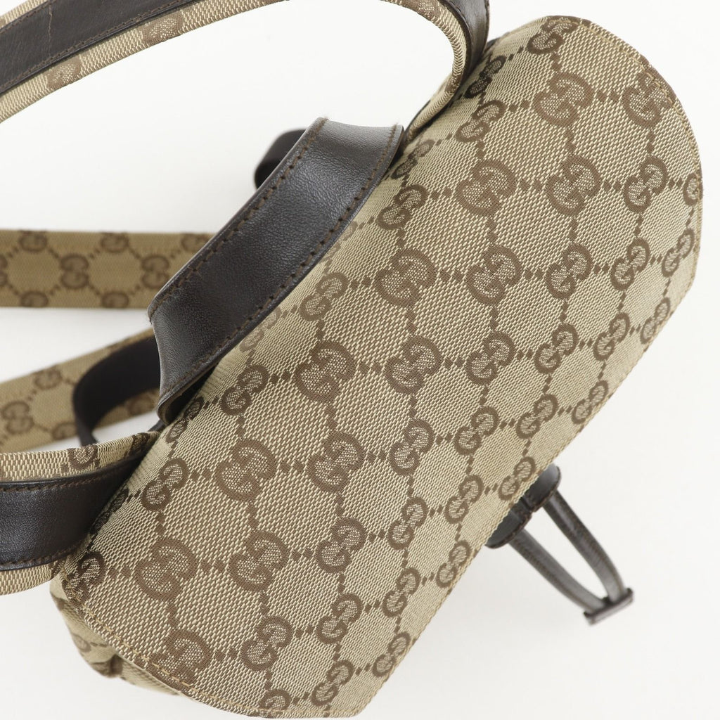 Gucci GG Canvas Brown Backpack — view 5