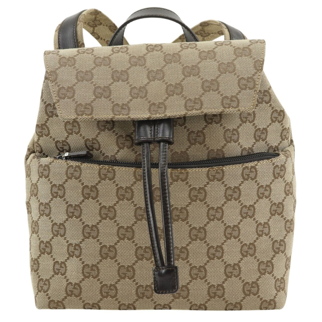 Gucci GG Canvas Brown Backpack