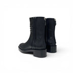 Hermes Boots Short Shoes Leather Black — view 4