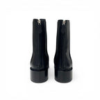 Hermes Boots Short Shoes Leather Black — view 5