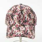 Chanel Silk CC Logo Flower Baseball Hat Cap Pink Beige Multicolor — view 2