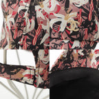 Chanel Silk CC Logo Flower Baseball Hat Cap Pink Beige Multicolor — view 9