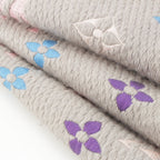 Louis Vuitton Echarpe Logo Mania Wool Silk Monogram Scarf Gray — view 7