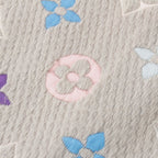 Louis Vuitton Echarpe Logo Mania Wool Silk Monogram Scarf Gray — view 5