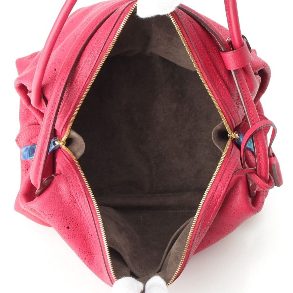 Louis Vuitton Mahina Galatea PM Calf Leather Tote Red — view 6