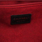 Chanel Choco Bar CC Logo Patent Handbag Black — view 7