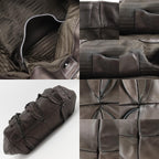 Prada Frill Leather Brown Tote — view 7
