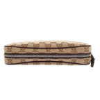 Gucci Small Cross Belt Bag Second GG Canvas Beige Dark Brown — view 7
