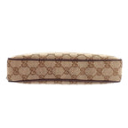 Gucci Small Cross Belt Bag Second GG Canvas Beige Dark Brown — view 9