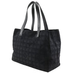 Chanel New Travel Line Tote MM Nylon Canvas Black — view 2