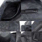 Chanel New Travel Line Tote MM Nylon Canvas Black — view 8