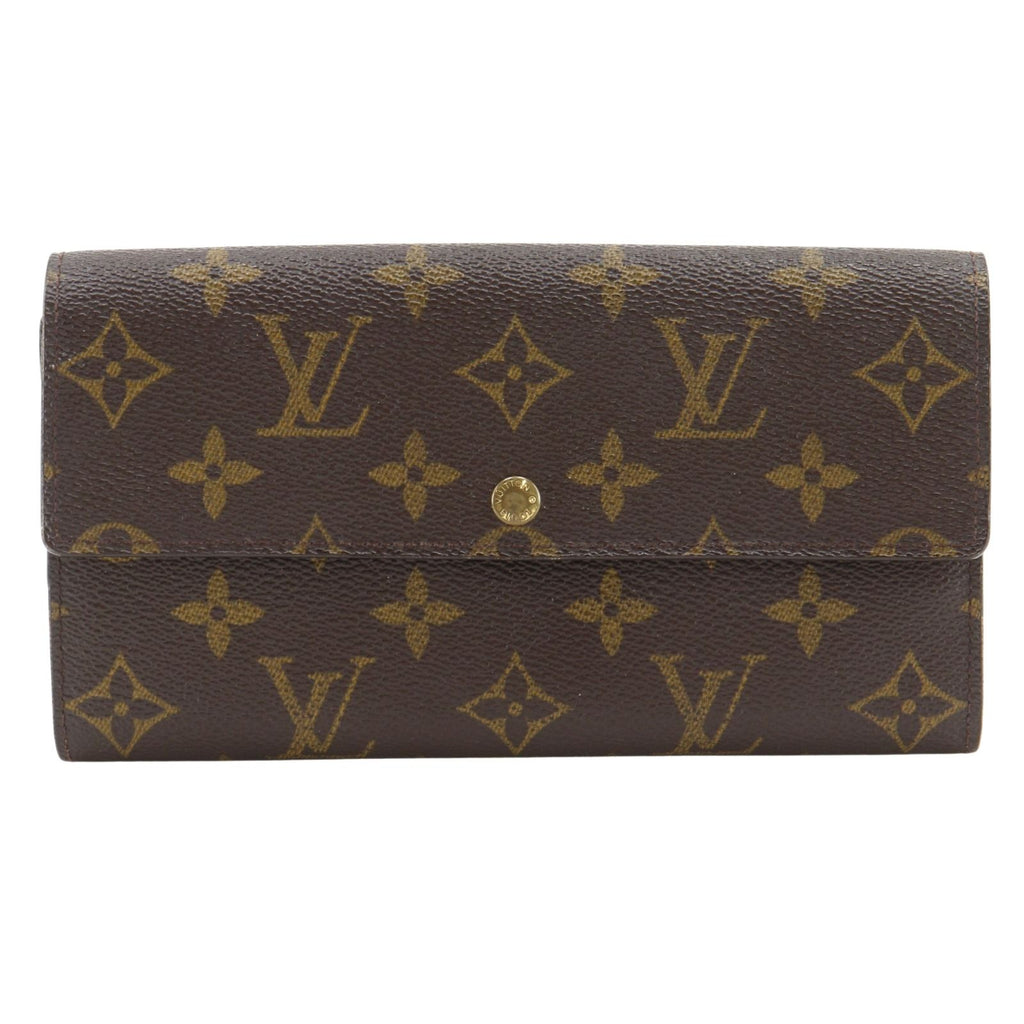 Louis Vuitton Pochette Porte Monet Cles Monogram Canvas Brown