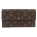 Louis Vuitton Pochette Porte Monet Cles Monogram Canvas Brown