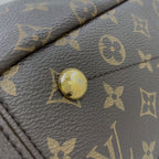 Louis Vuitton Monogram Pallas 2-Way Shoulder Leather Brown Handbag Gold — view 7
