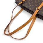 Louis Vuitton Babylon Monogram Leather Brown Tote Gold — view 8