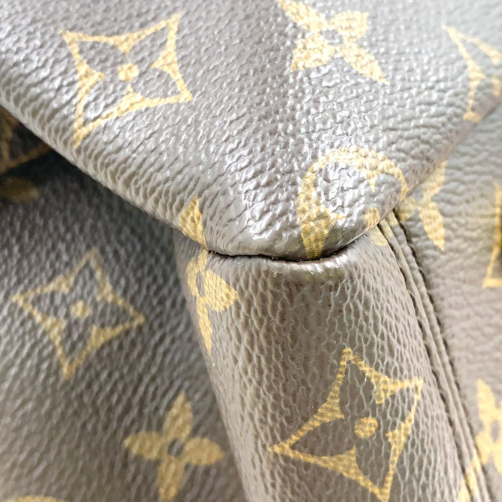 Louis Vuitton Monogram Pallas 2-Way Shoulder Leather Brown Handbag Gold — view 8
