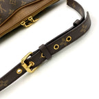 Louis Vuitton Monogram Pallas 2-Way Shoulder Leather Brown Handbag Gold — view 6