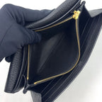 Louis Vuitton Portefeuille Capucines Leather Black Wallet Gold — view 8