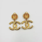 Chanel Vintage Swing Gold Plated Earrings — view 4