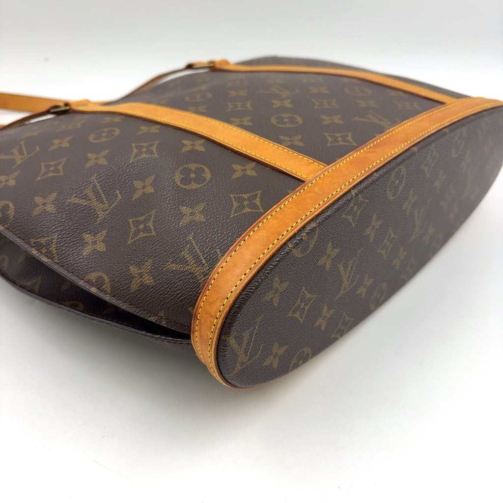 Louis Vuitton Babylon Monogram Leather Brown Tote Gold — view 8