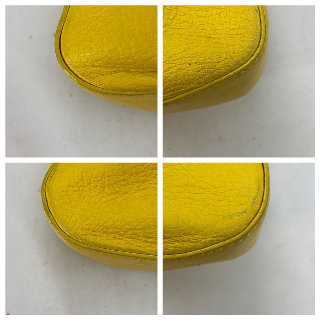 Celine Hand Shoulder Bag Leather Yellow Travel — view 6