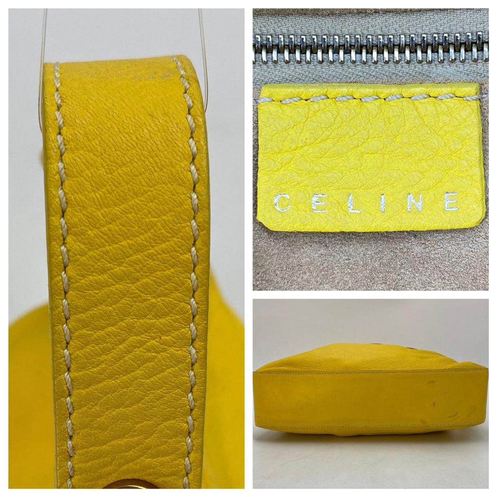 Celine Hand Shoulder Bag Leather Yellow Travel — view 4