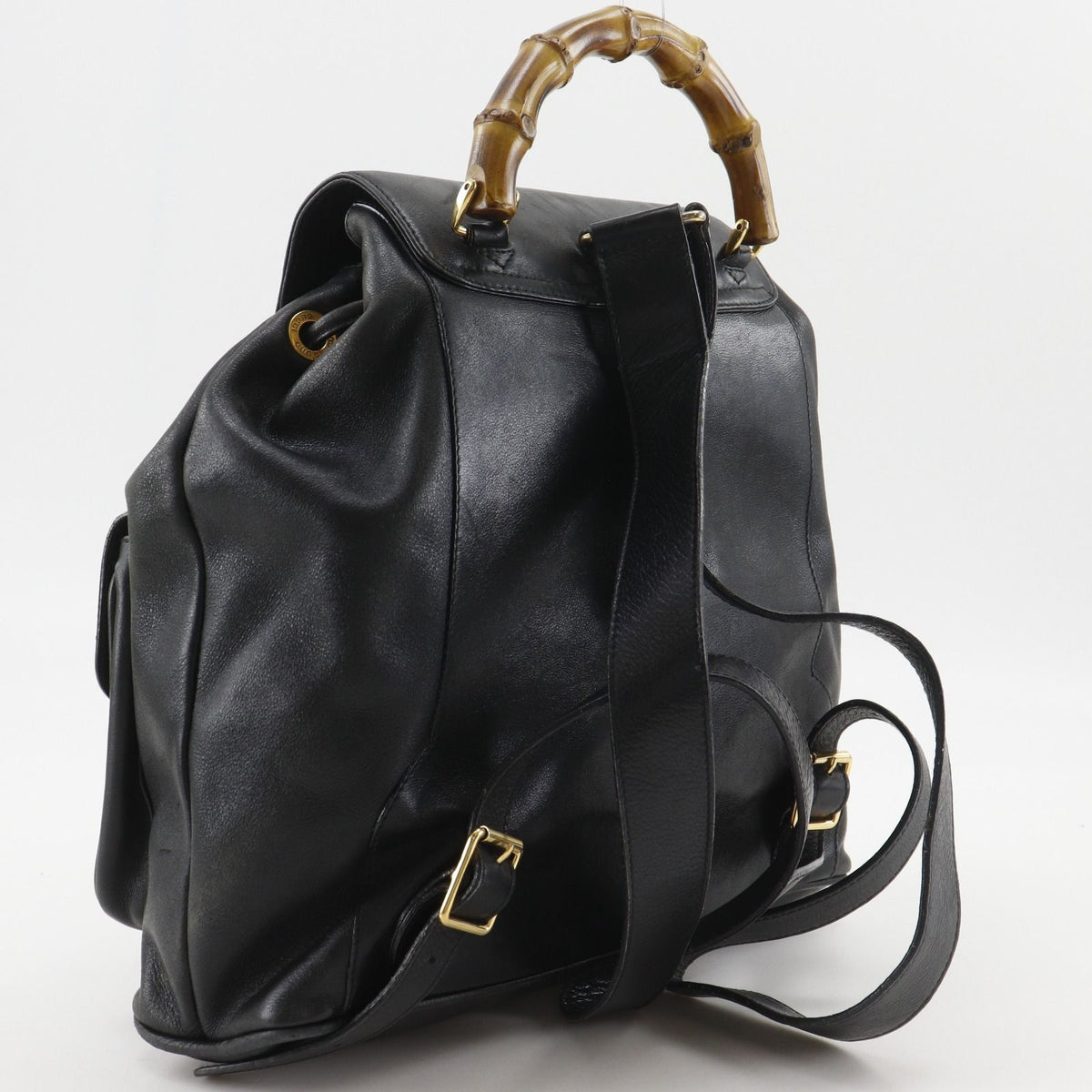Gucci Bamboo 003 Leather Black Backpack — view 3