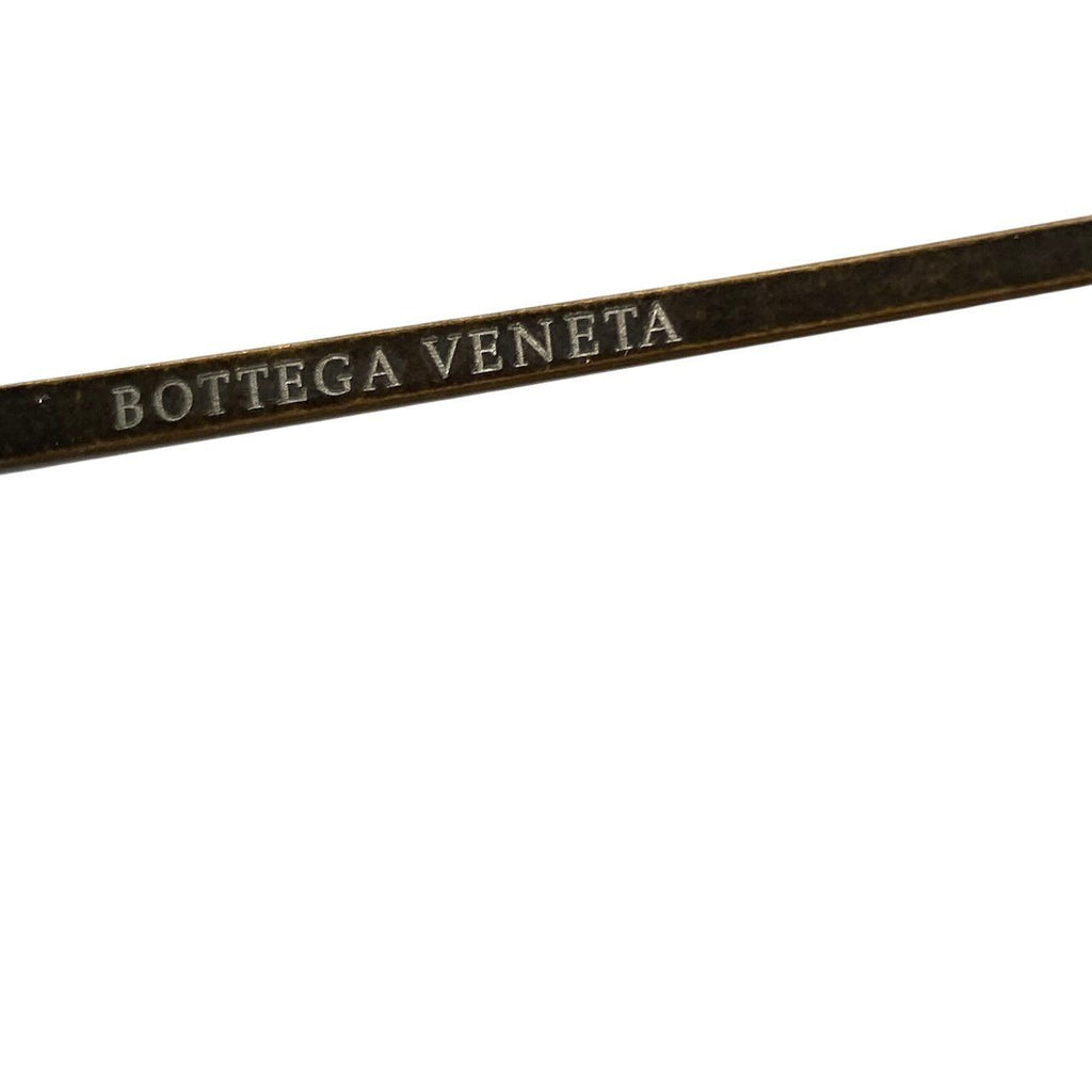 Bottega Veneta Benneta BV 61 Vintage Wash Aviator Sunglasses Gold Intrecciato — view 9