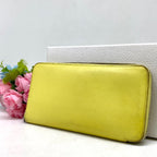 Hermes Wallet Zip Around Yellow Ribbon Silk in Azap Card Billfold