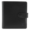 Louis Vuitton Porte Viet Compact Epi Leather Noir Black Bifold Wallet