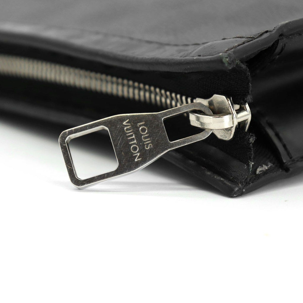 Louis Vuitton Pochette Voyage MM LV League Clutch Damier Graphite Canvas Patch — view 9