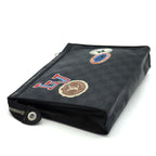 Louis Vuitton Pochette Voyage MM LV League Clutch Damier Graphite Canvas Patch — view 4