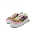 Gucci Sneakers Shoes Leather Beige Pink Multicolor GG Supreme Interlocking Logo