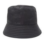 Prada Hat Nylon Re-Nylon Bucket Hat Black Hat Logo Simple — view 4